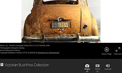 Victorian Bushfires Collection website