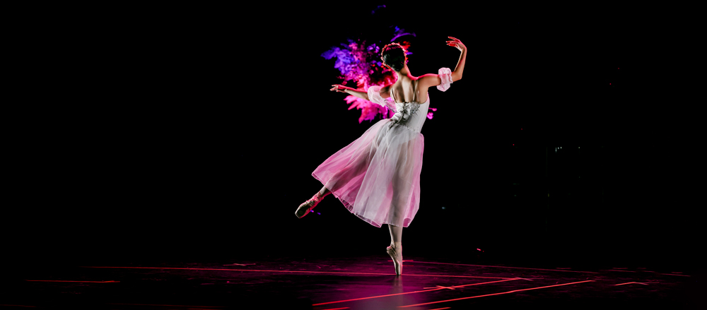 A woman performing ballet solo at Top Acts 2022.
