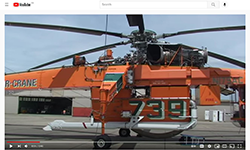 The firefighting helicopter, Air Crane