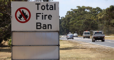 Total fire ban sign